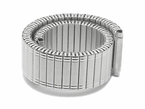 Watch band -Ellmau- 14-16mm stainless steel expansion band with telescopic end partly polished by MEYHOFER - Bild vergr��ern 
