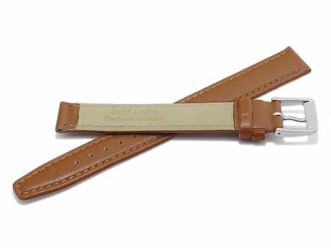 Watch strap XL -Passau- 12mm light brown leather MADE IN GERMANY by Meyhofer optional with Easy-Click (buckle 12 mm) - Bild vergr��ern 