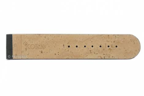 Watch strap -Tavira- 12mm bordeaux genuine cork VEGAN by MEYHOFER (width of buckle 12 mm) - Bild vergr��ern 