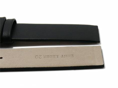 Watch strap -Greeley- 28mm black leather special lug ends for screwed casings by MEYHOFER (width of buckle 26 mm) - Bild vergr��ern 