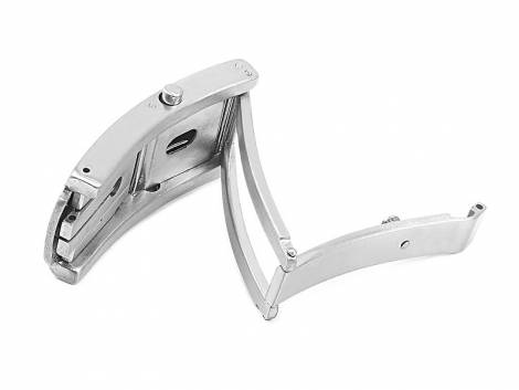 Clasp (ScKFS-109) 18mm stainless steel silver suitable for OMEGA etc. - Bild vergr��ern 