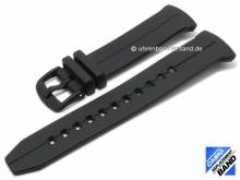 CASIO- replacement strap black synthetic (10550770) special lug ends for BGS-100-1AER, BGS-100SC-1AER