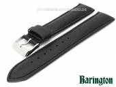 Watch band 20mm black Barington Aqua Chrono waterproof stitched (width of buckle 18 mm)