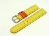 Watch band for children 14mm yellow double seam (width of buckle 14 mm)