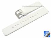 CASIO- replacement strap 18mm white leather/textile (10239808) for LAQ-2000L-7AW