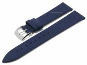 Watch strap Ocean 16mm dark blue VEGAN synthetic/textile recycled PET by MORELLATO (width of buckle 14 mm)