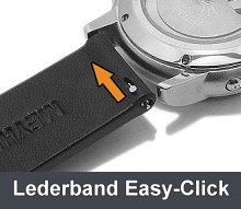 Uhrenbnder aus Leder EASY-CLICK