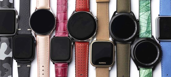 Premium-Ersatzbnder v. HIRSCH etc. fr Smartwatches