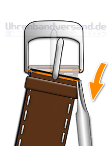 Schließenwechsel Uhrenarmbänder, Schritt 2
