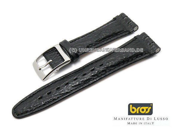 swatch black leather strap