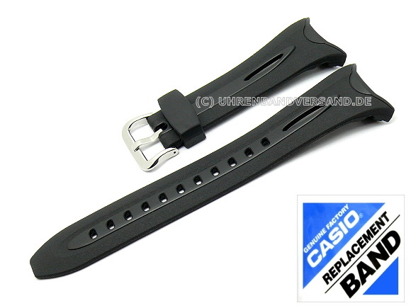 CASIO- replacement strap black synthetic curved ends (10082003) for PAS-201,  PRS-200, PRS-201