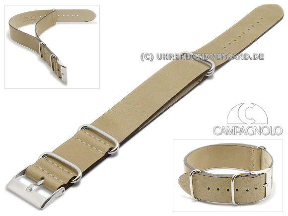 nato leather strap 22mm