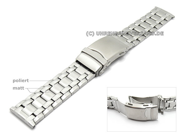 26mm stainless steel watch band