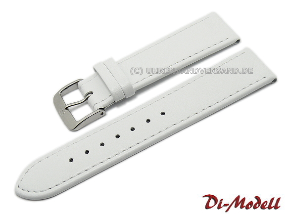 white leather watch strap