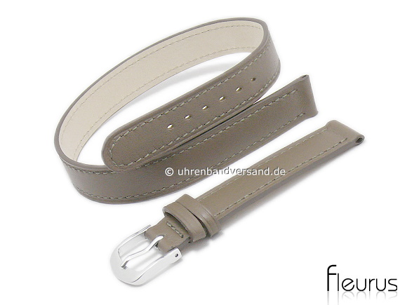 Watch Strap Fs Lb726 10mm Grey Brown Leather Smooth Stitched Wrap Around By Fleurus - Leather Wrap Watch Strap Watch Strap Fs Lb726 10mm Grey Brown Leather Smooth Stitched Wrap Around By Fleurus - Leather Wrap Watch Strap