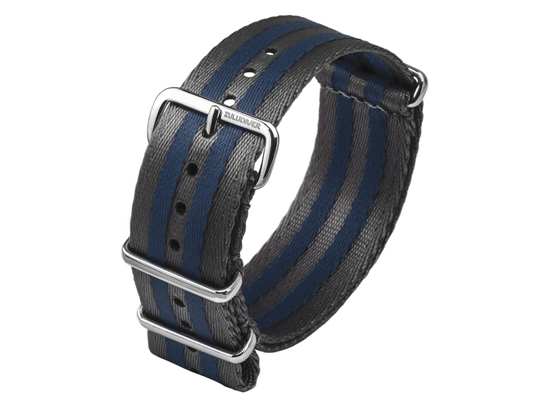 blue and grey nato strap