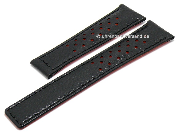 Watch strap Gk-LB99 22mm black leather 
