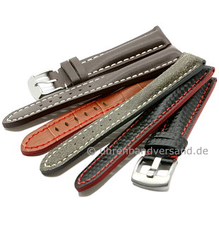 MyClassico-06: Padded watch straps several designs Vintage look and Carbon look also available