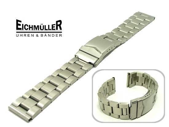 18mm solid stainless steel watch bracelet