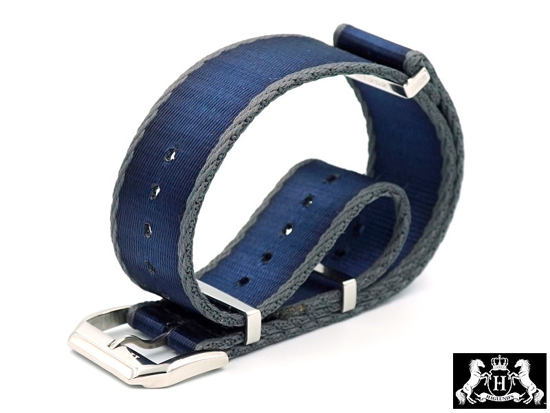 blue and grey nato strap