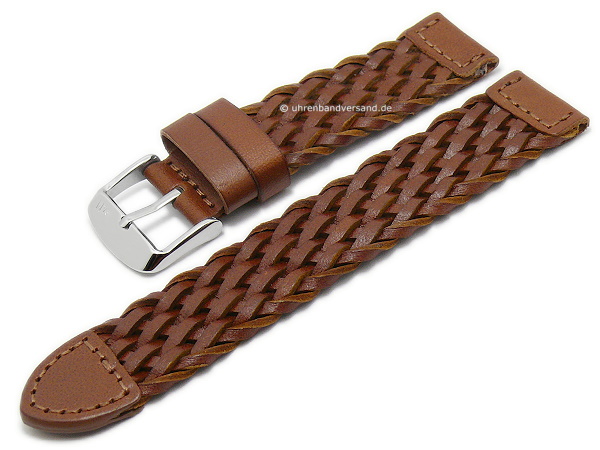 braided leather watch