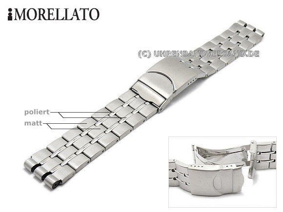 19mm stainless steel watch band