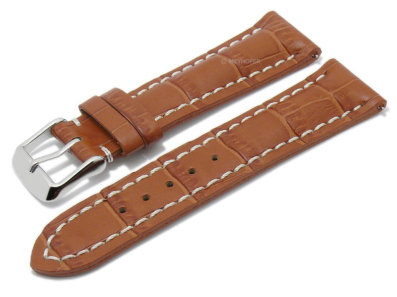 crocodile watch strap 22mm