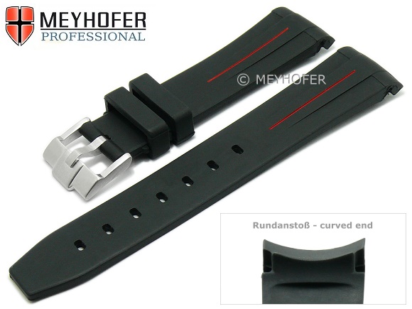 black rubber watch band