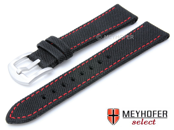 black fabric watch strap