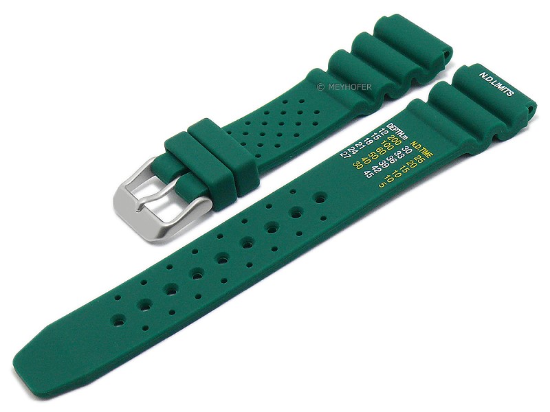 18mm rubber watch strap