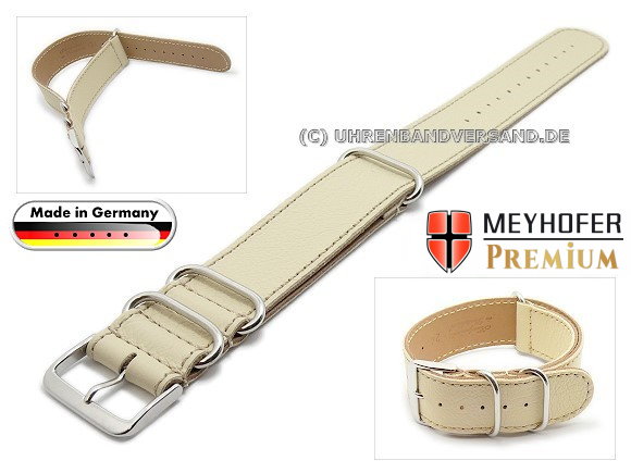 nato leather strap 22mm