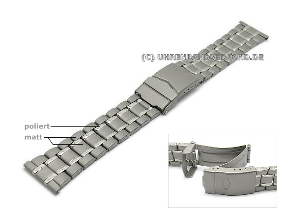 22mm titanium watch band