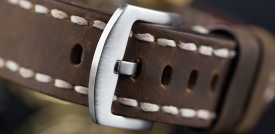 Watch straps made of leather