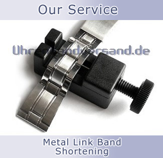 Service: Shortening of metal watch bands (with links)