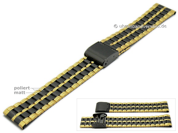 black and gold watch band