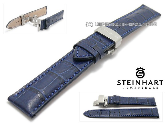 blue alligator watch strap