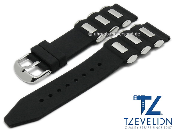 black and silver watch band