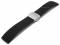 Watch strap 24mm black silicone with...