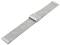 Watch strap 24mm silver mesh fine structure...