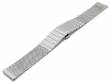 Watch strap 24mm silver mesh medium structure with EASY-CLICK spring bars butterfly clasp