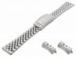 Watch strap (BrMC1985) 22mm stainless steel solid Jubilee-Style with multiple ends curved & straight by BEAR