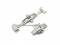 Butterfly clasp (HeBFS-01) 16mm stainless...