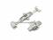 Butterfly clasp (HeBFS-01) 22mm stainless...