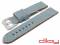 Watch strap 24mm light blue textile/leather...