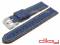Watch strap 24mm blue textile/leather...