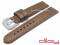 Watch strap 20mm brown leather carbon...