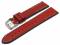 Watch strap Woodstock 22mm red leather...
