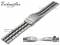Watch strap 20mm black/silver dual tone...