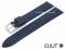 Watch band 20mm dark blue genuine ostrich...