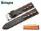 Watch strap Racing 18mm black leather...